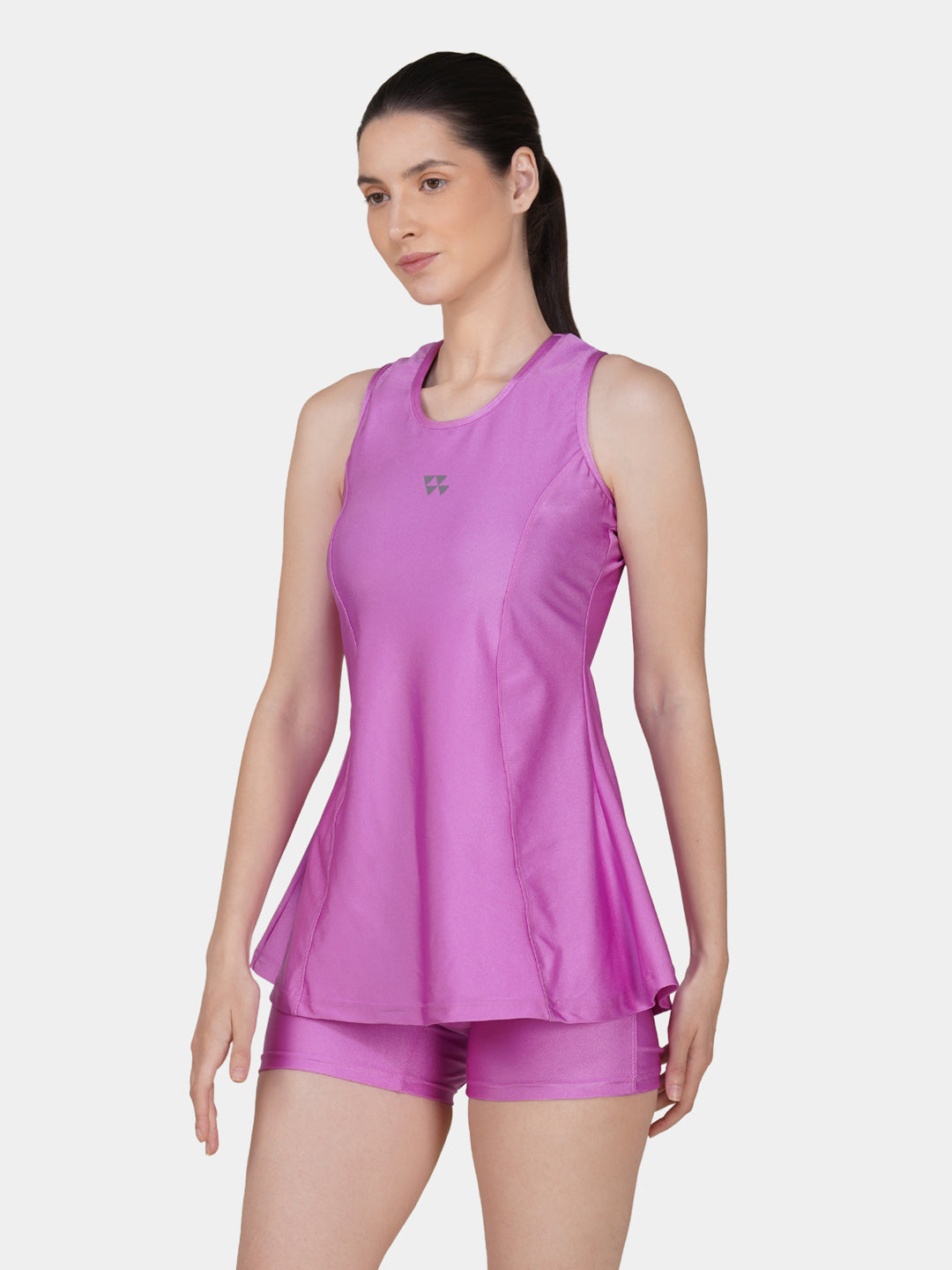 Brauch Women Pink Padded Active Fit 2-Piece Swimwear Set