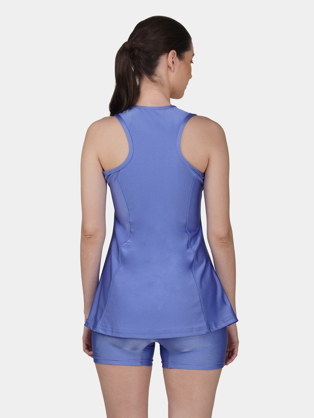 Brauch Women Blue Padded Active Fit 2-Piece Swimwear Set