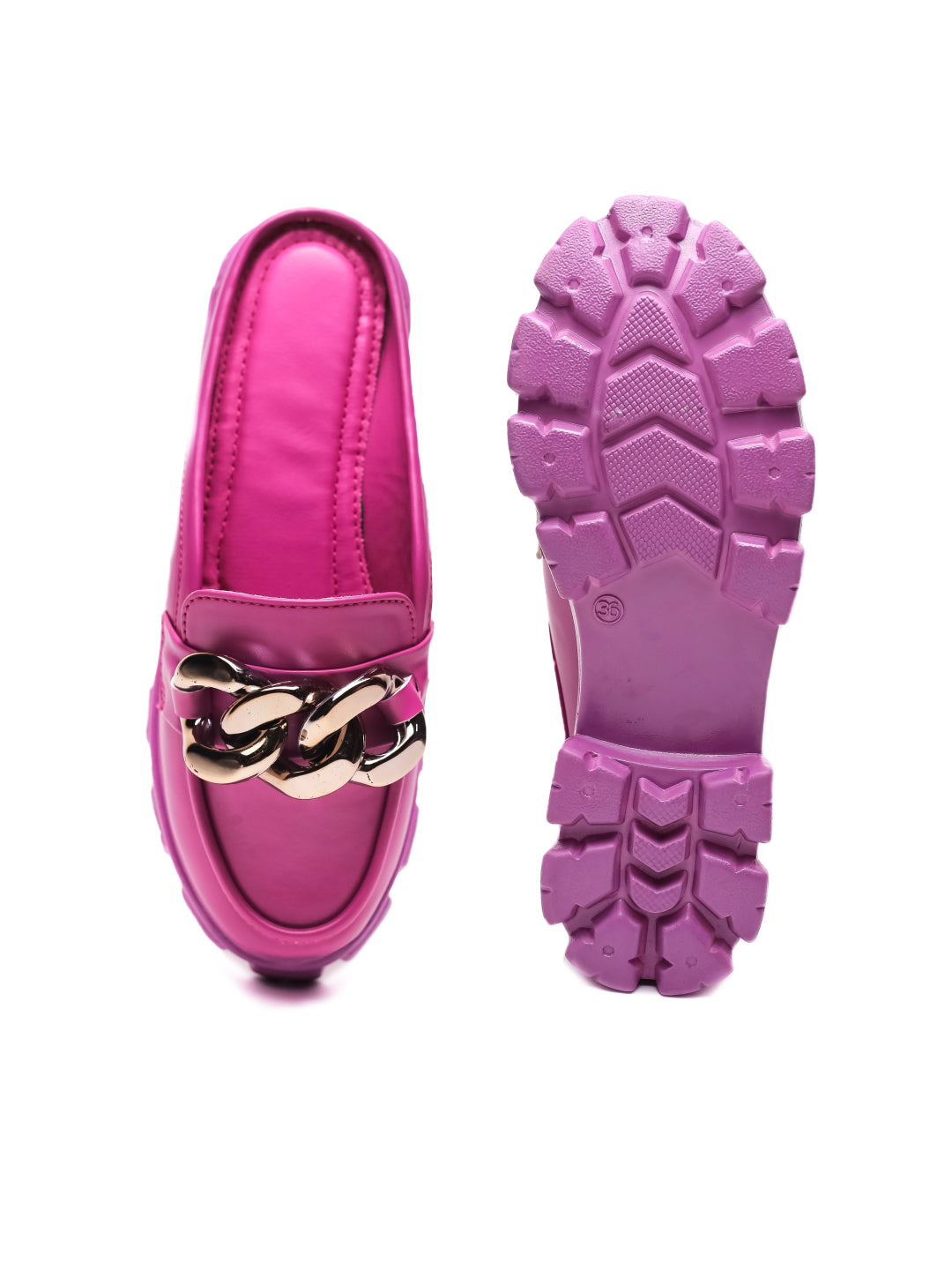 Brauch Pink Embellished Slip-on Loafer Shoe