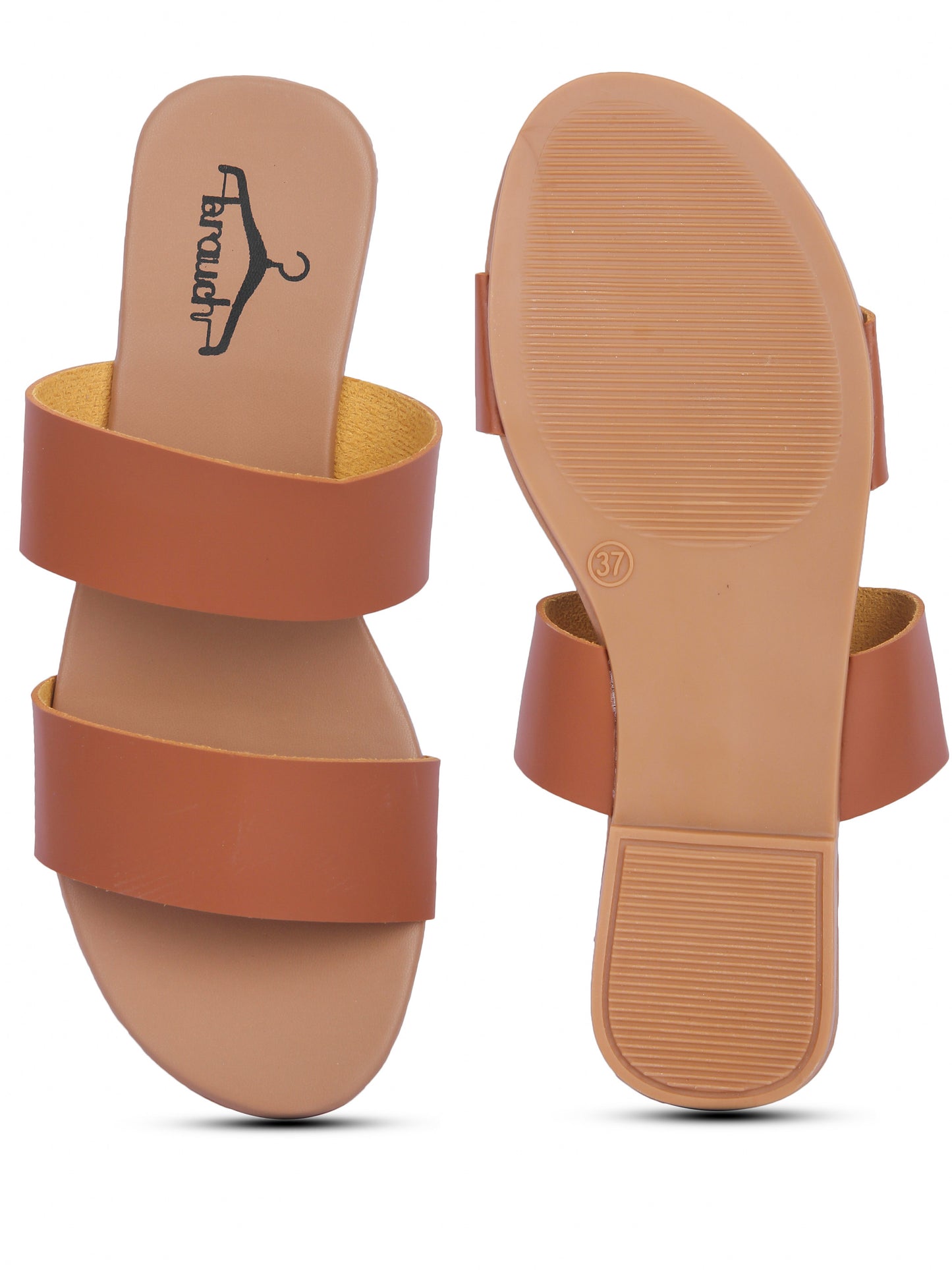 Brauch Women's Brown Strap Flats