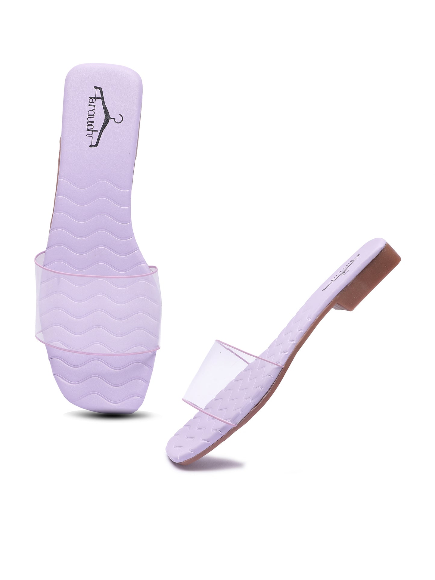 Brauch Lavender Transparent Patterned Flats