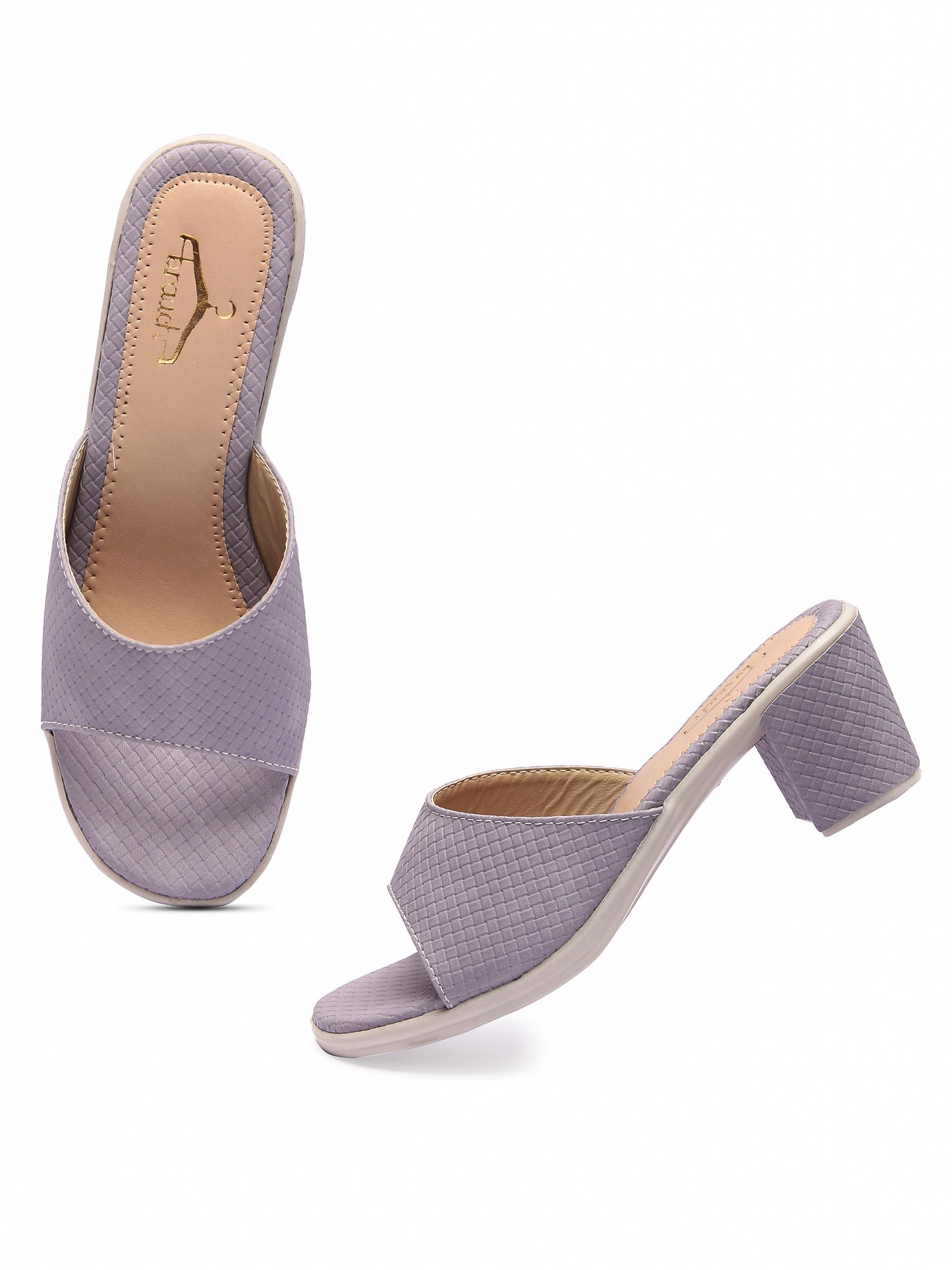 Brauch Women's Lavender Patterned Heels