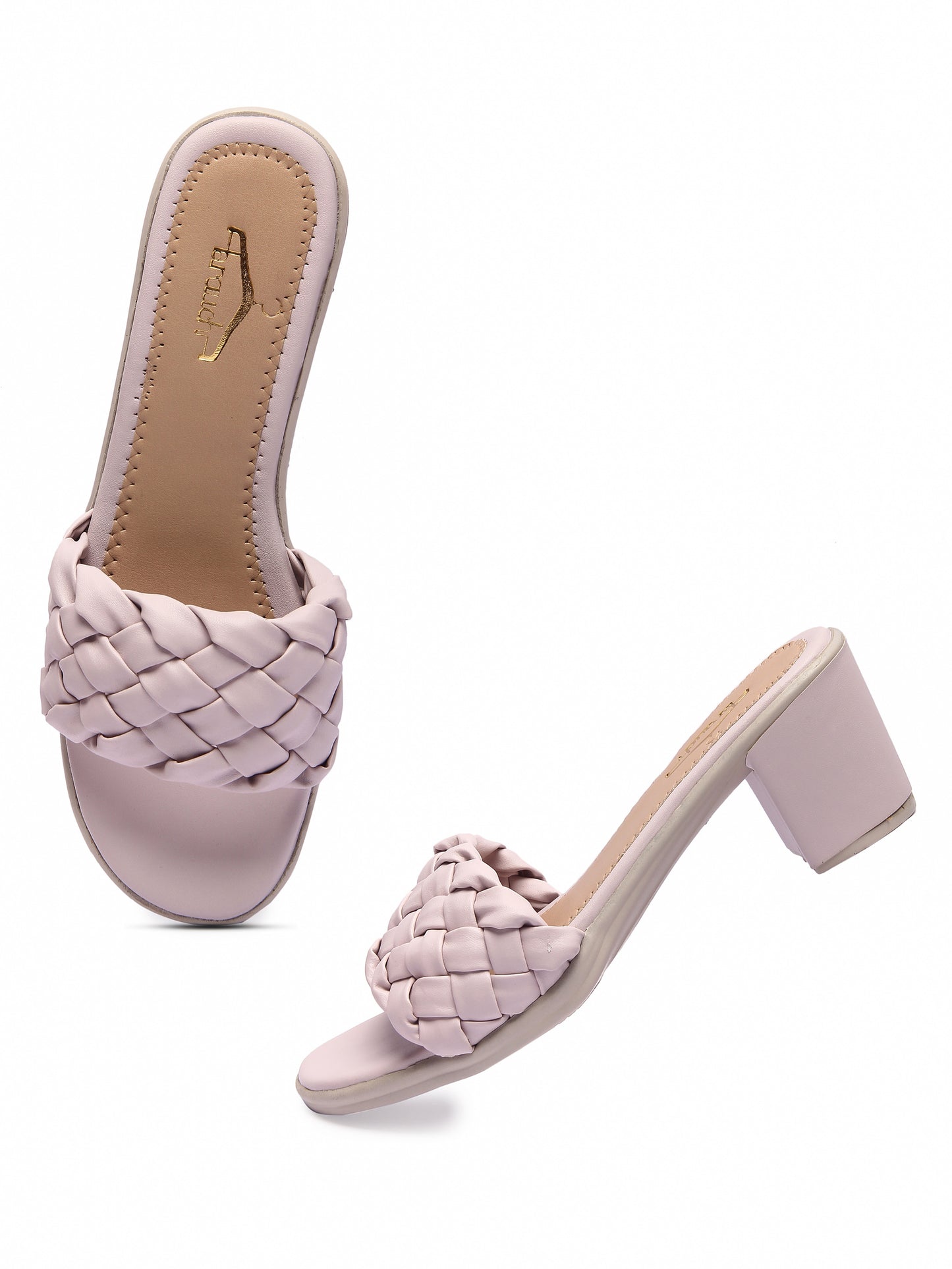 Brauch Women's Lavender Braided Heels