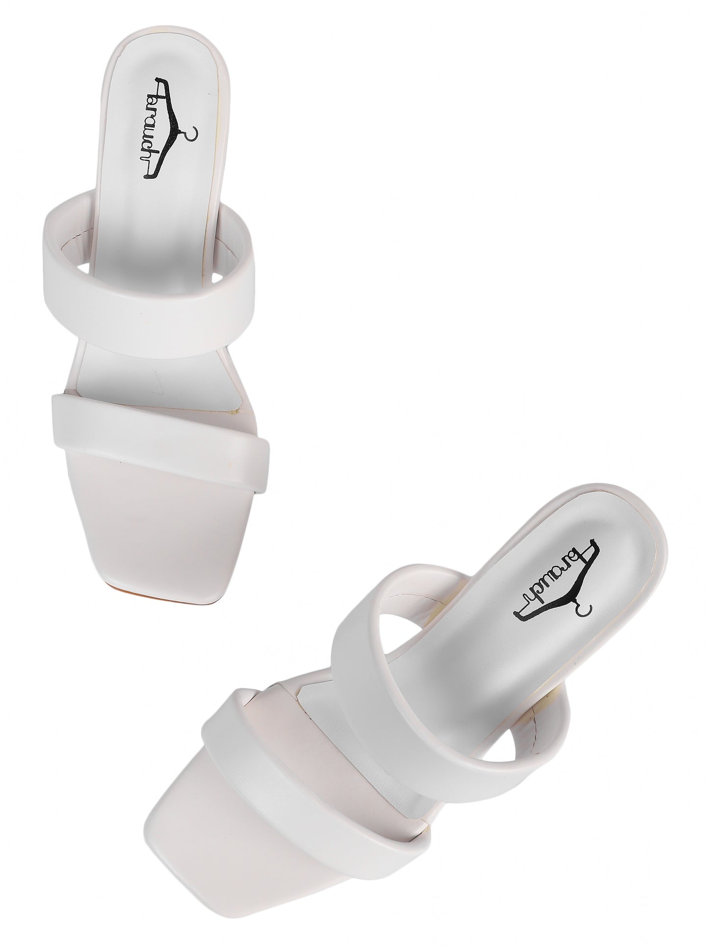 Brauch Women White Solid Stiletto Heel