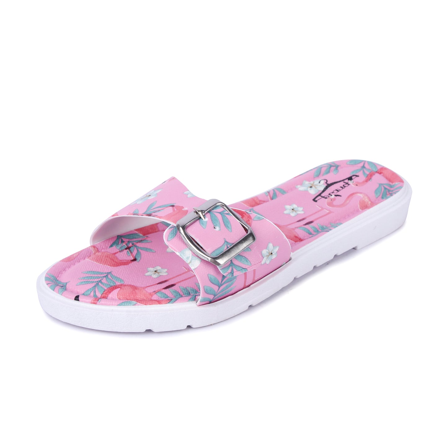 Brauch Women's Pink Flamingo Belt Slides