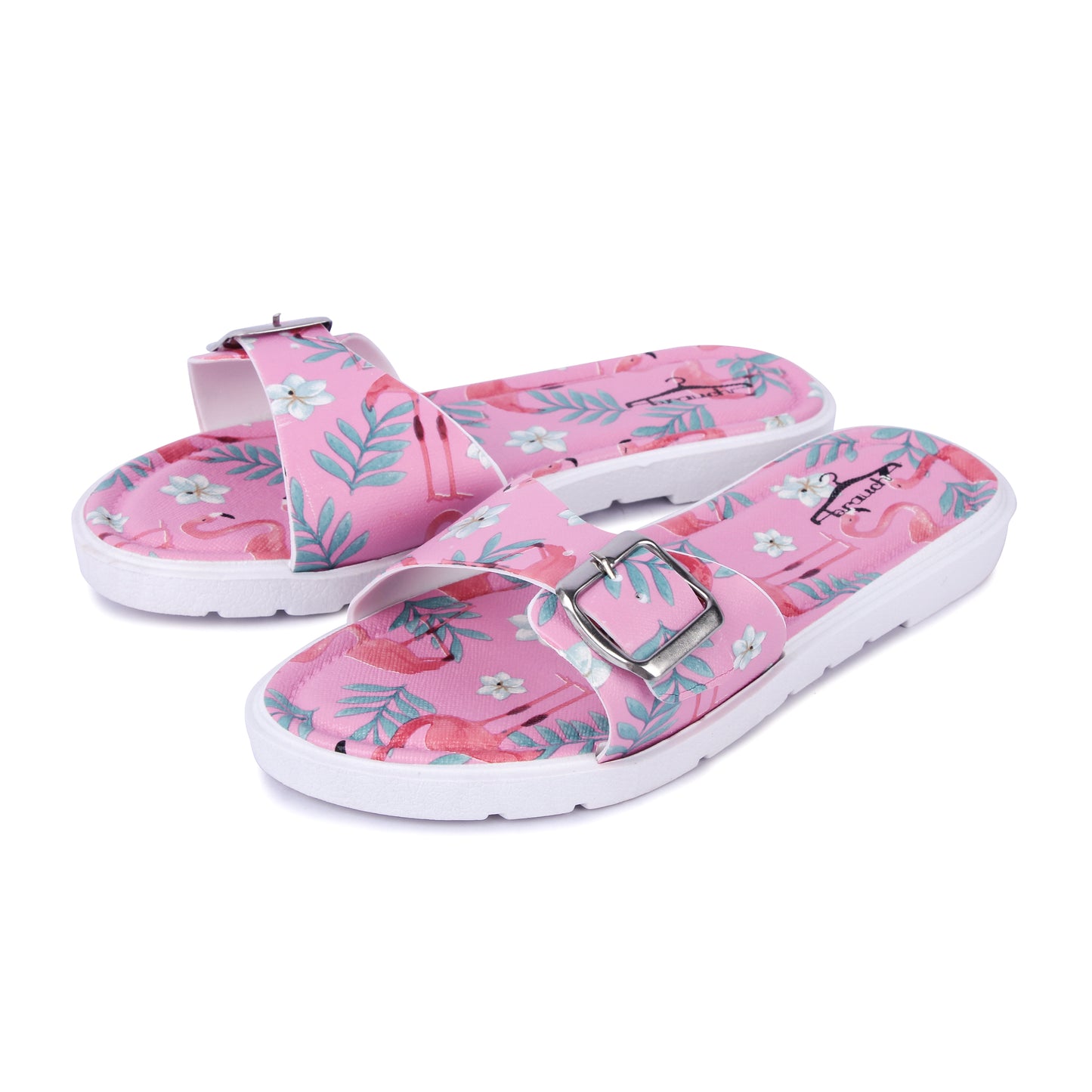 Brauch Women's Pink Flamingo Belt Slides