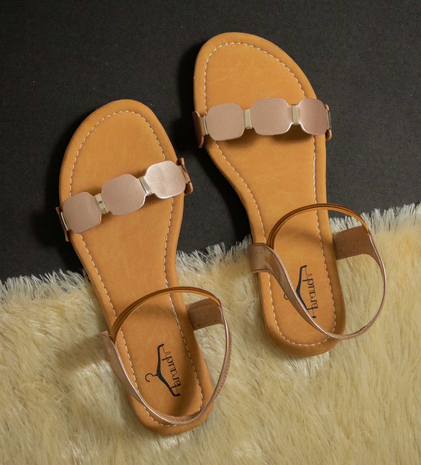 Brauch Women's Copper Oval Belt Sandal