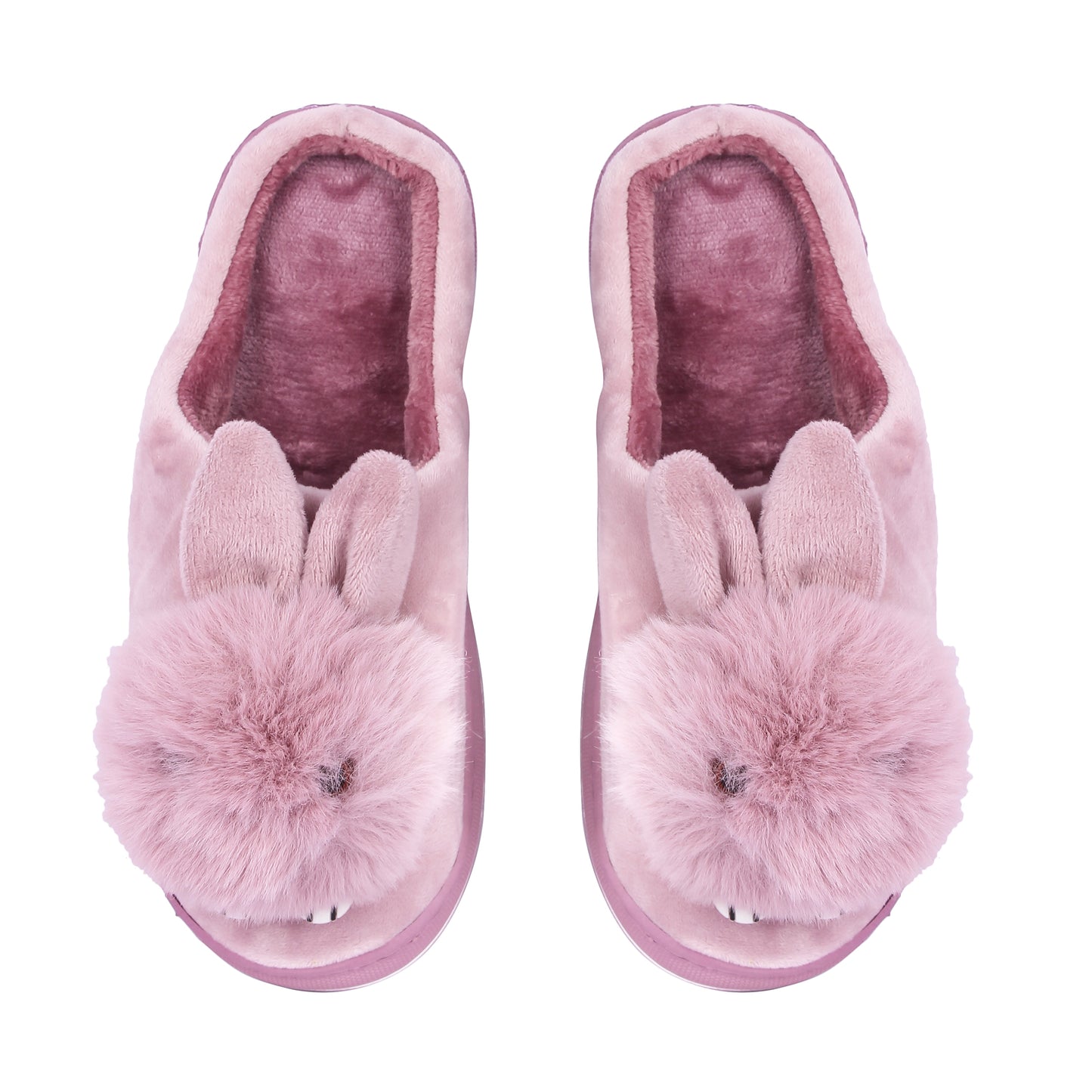 Brauch Women's Purple Cute Rabbit Winter Slippers