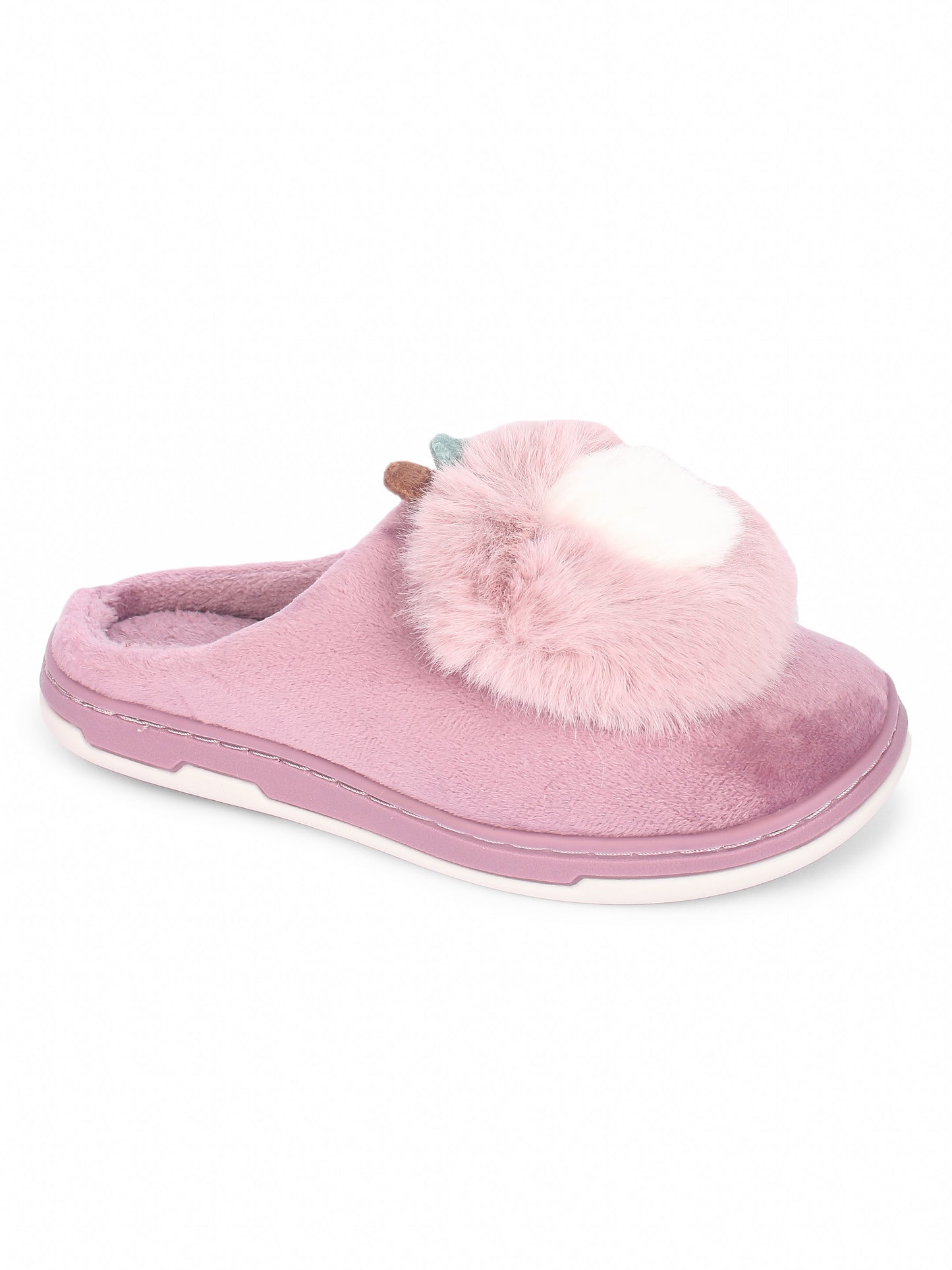 Brauch Women's Purple Apple Furry Winter Slippers