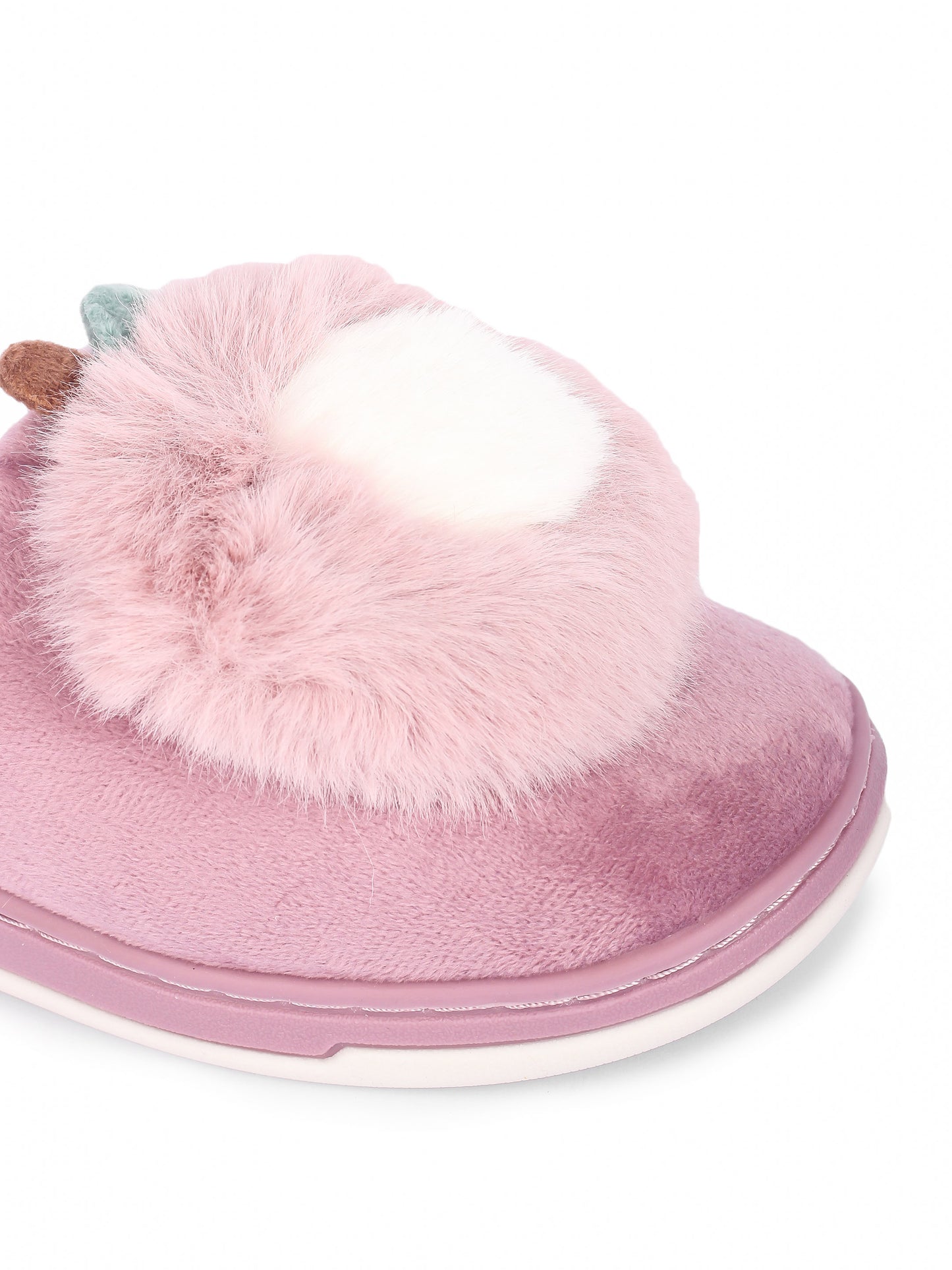Brauch Women's Purple Apple Furry Winter Slippers