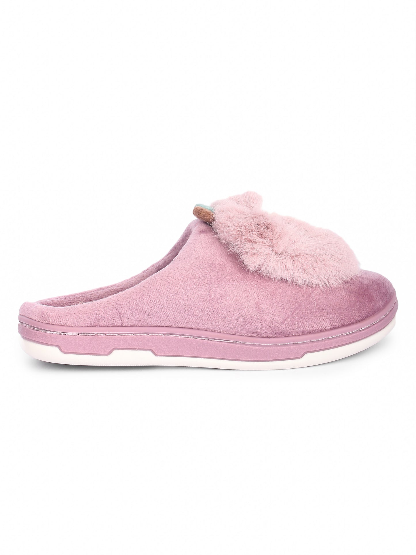 Brauch Women's Purple Apple Furry Winter Slippers
