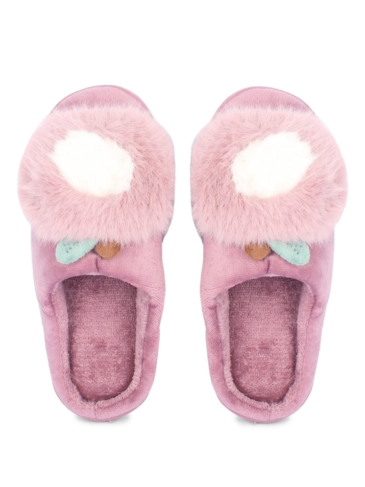 Brauch Women's Purple Apple Furry Winter Slippers