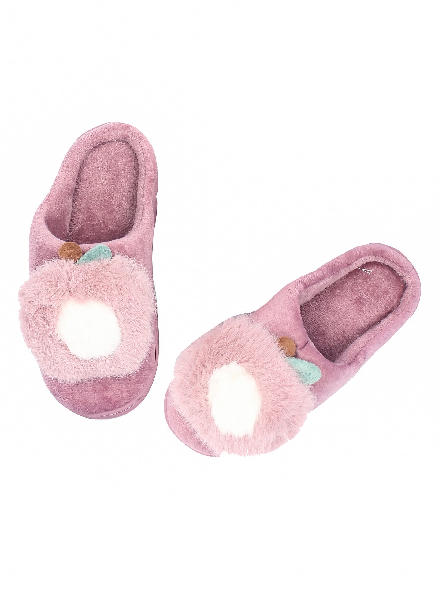 Brauch Women's Purple Apple Furry Winter Slippers
