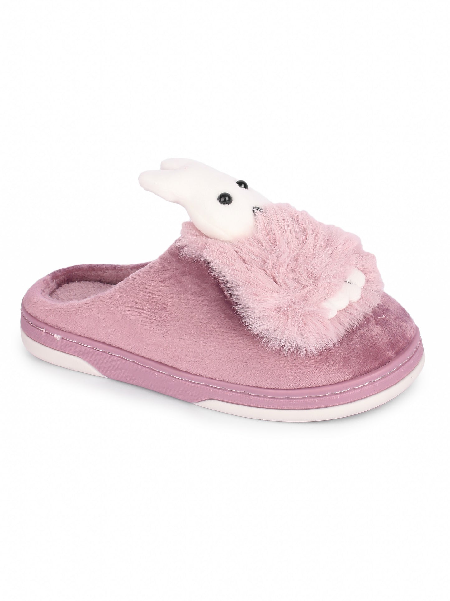 Brauch Women's Purple Snow Bunny Fur Winter Slippers