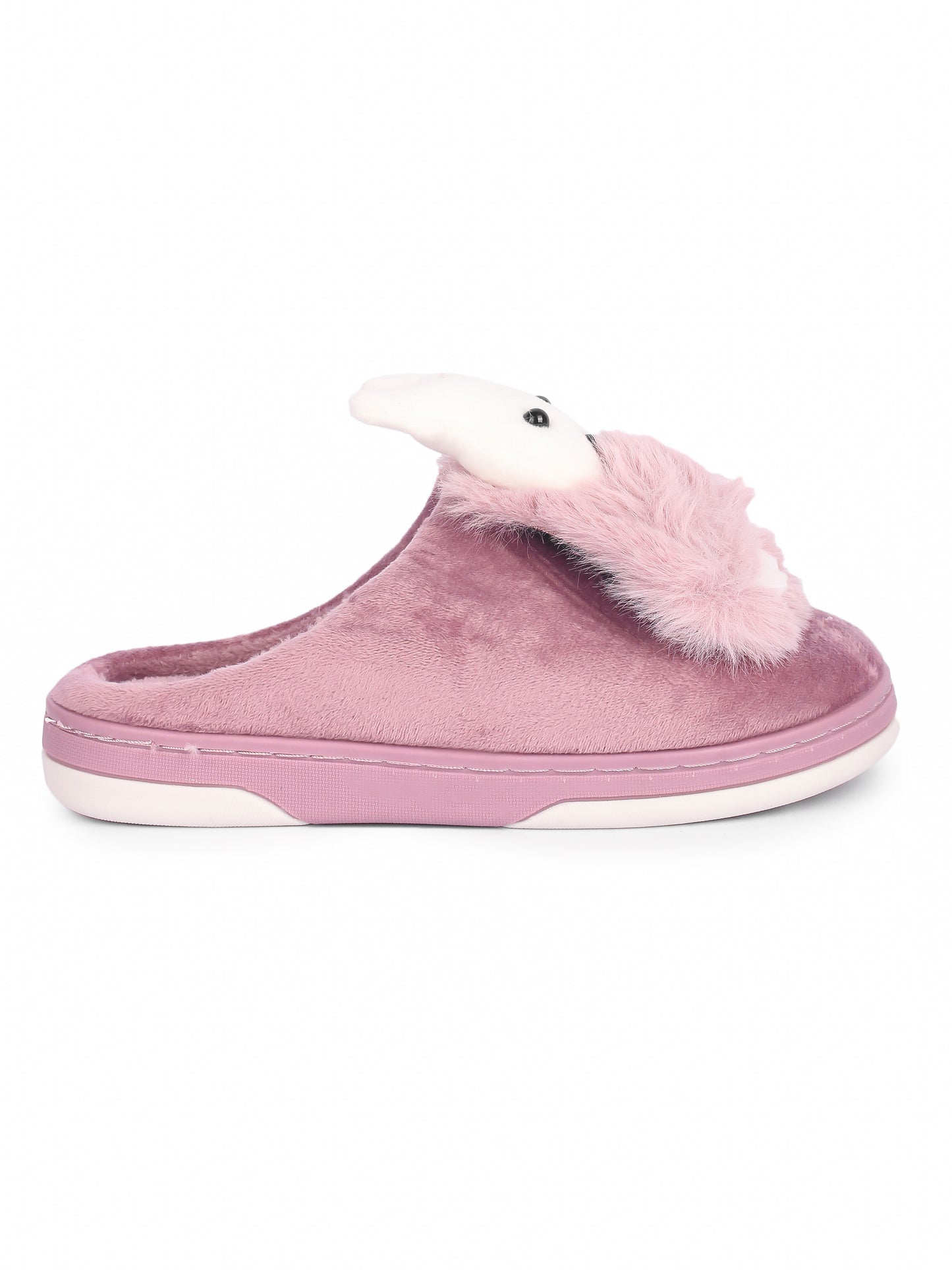 Brauch Women's Purple Snow Bunny Fur Winter Slippers