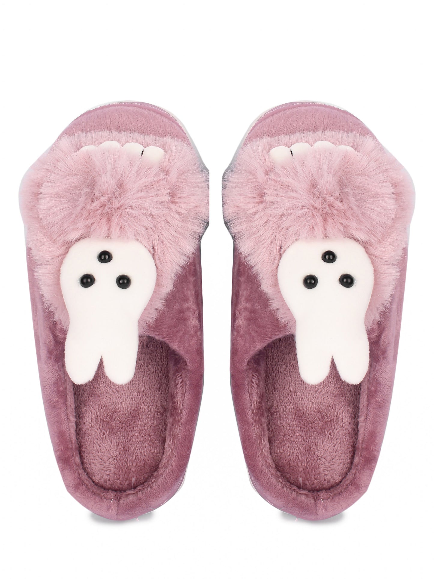 Brauch Women's Purple Snow Bunny Fur Winter Slippers