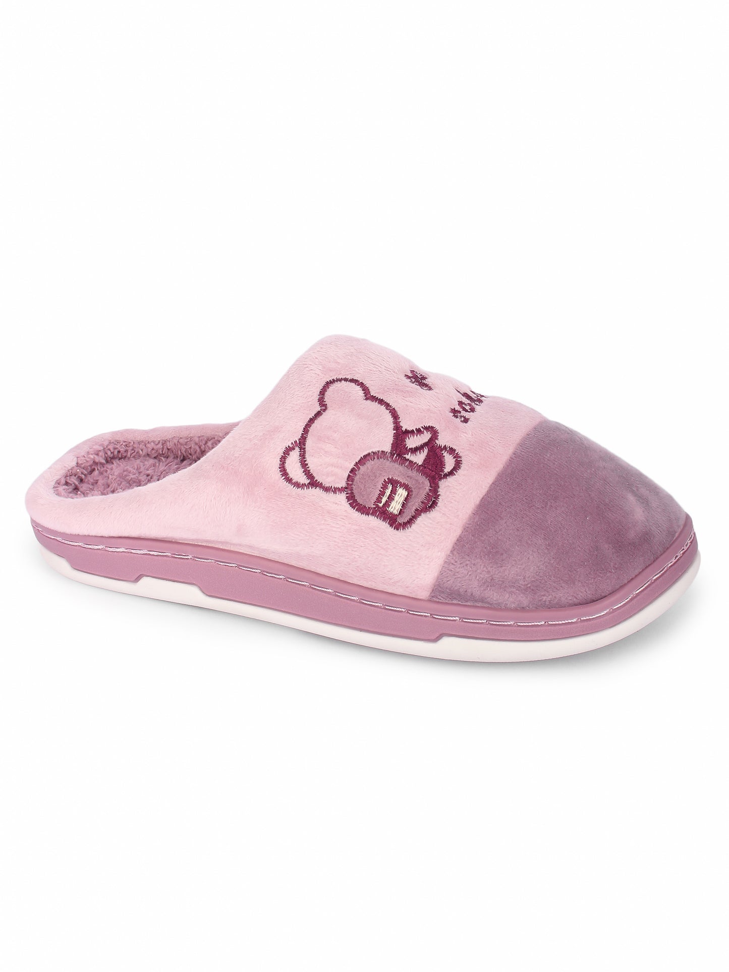 Brauch Women's Purple Go To School Fur Winter Slippers