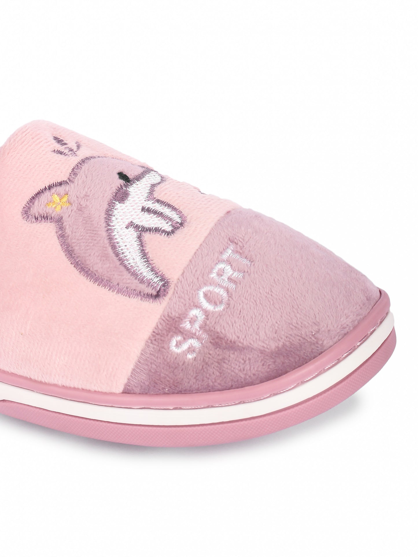 Brauch Women's Purple Whale Fur Winter Slippers