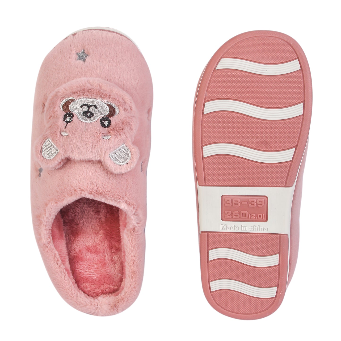 Brauch Women's Pink Panda Winter Slippers