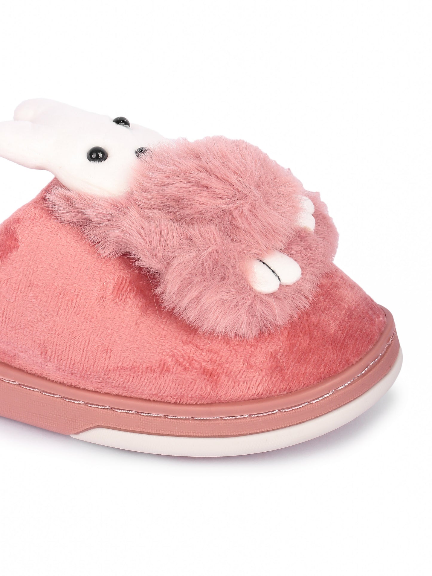 Brauch Women's Pink Snow Bunny Fur Winter Slippers