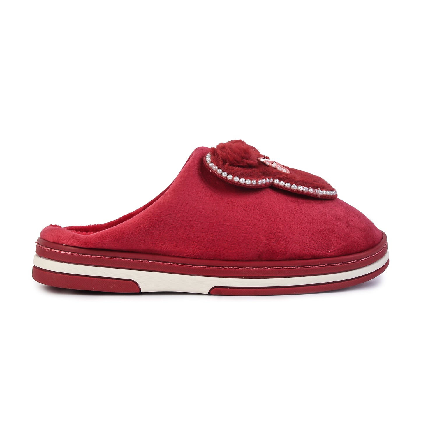 Brauch Women's Maroon Pearl Mickey Winter Slippers