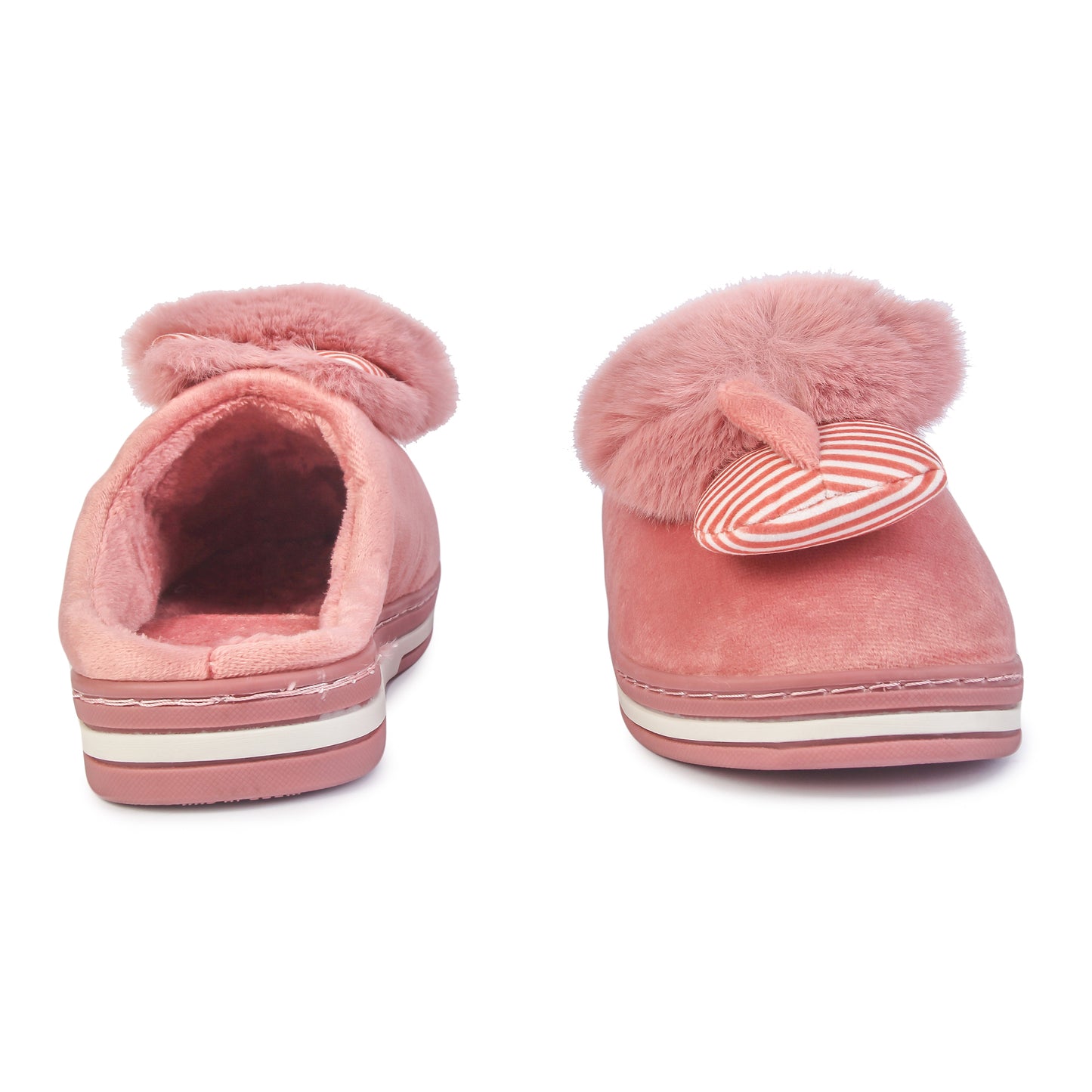 Brauch Women's Pink Raccoon Winter Slippers