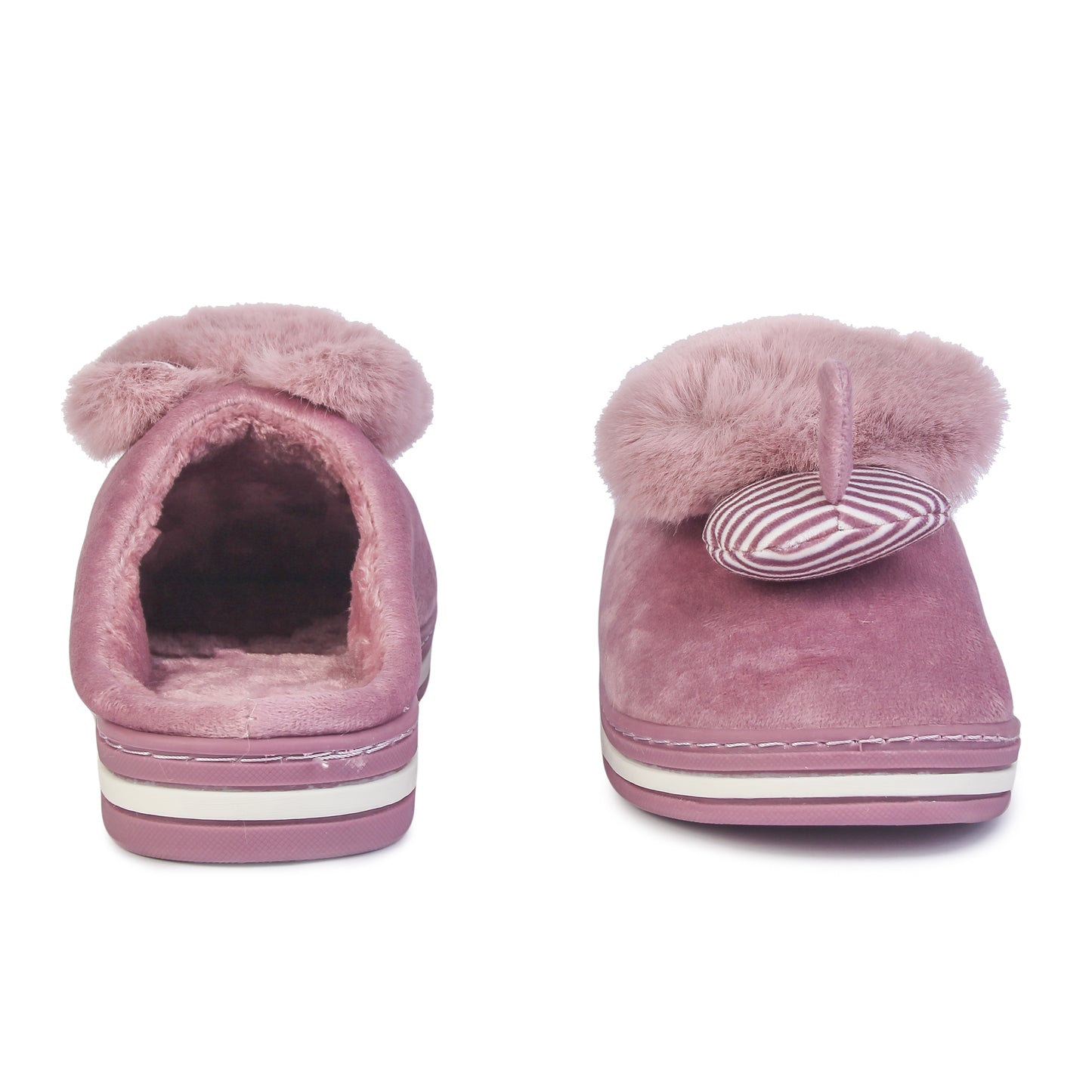 Brauch Women's Purple Raccoon Winter Slippers