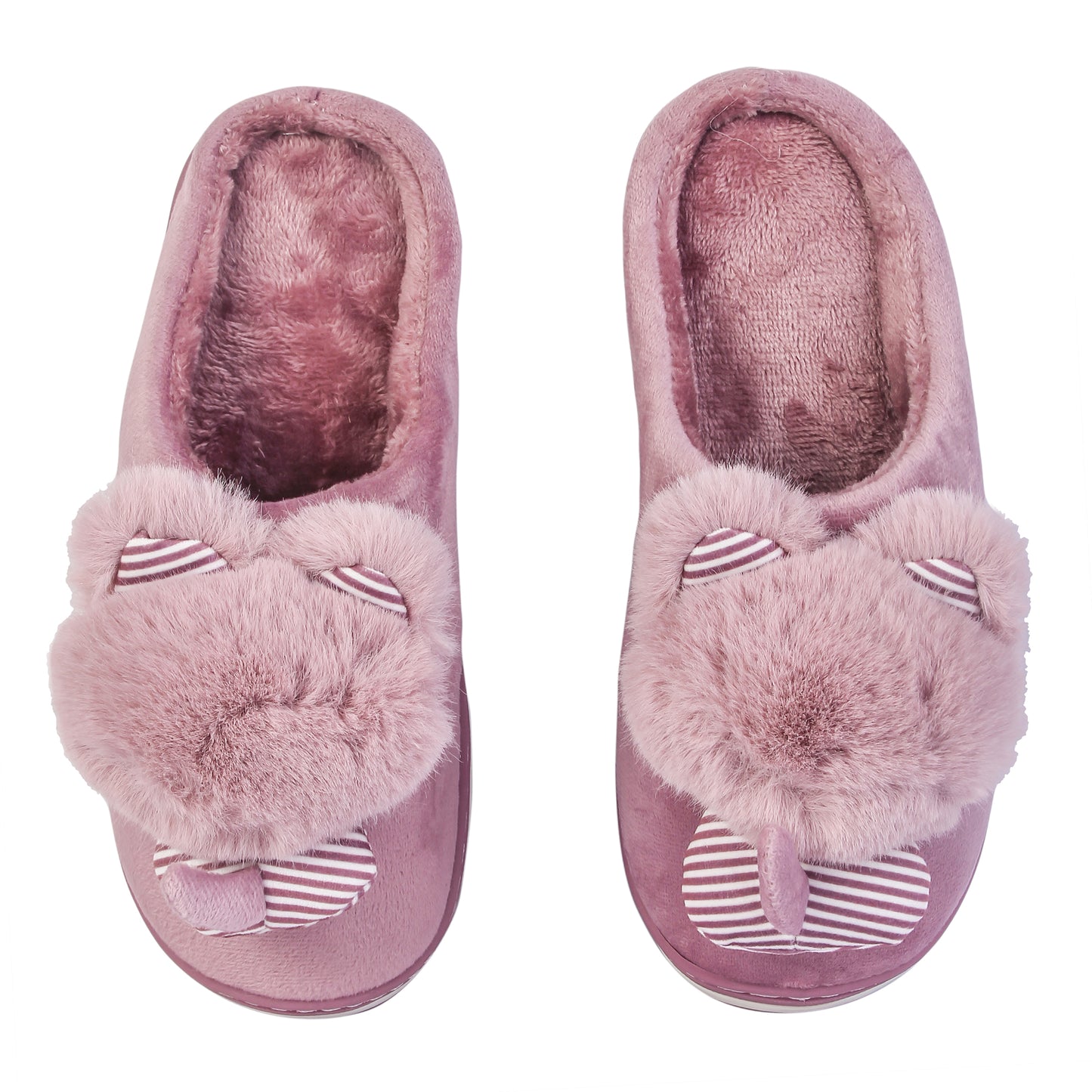 Brauch Women's Purple Raccoon Winter Slippers