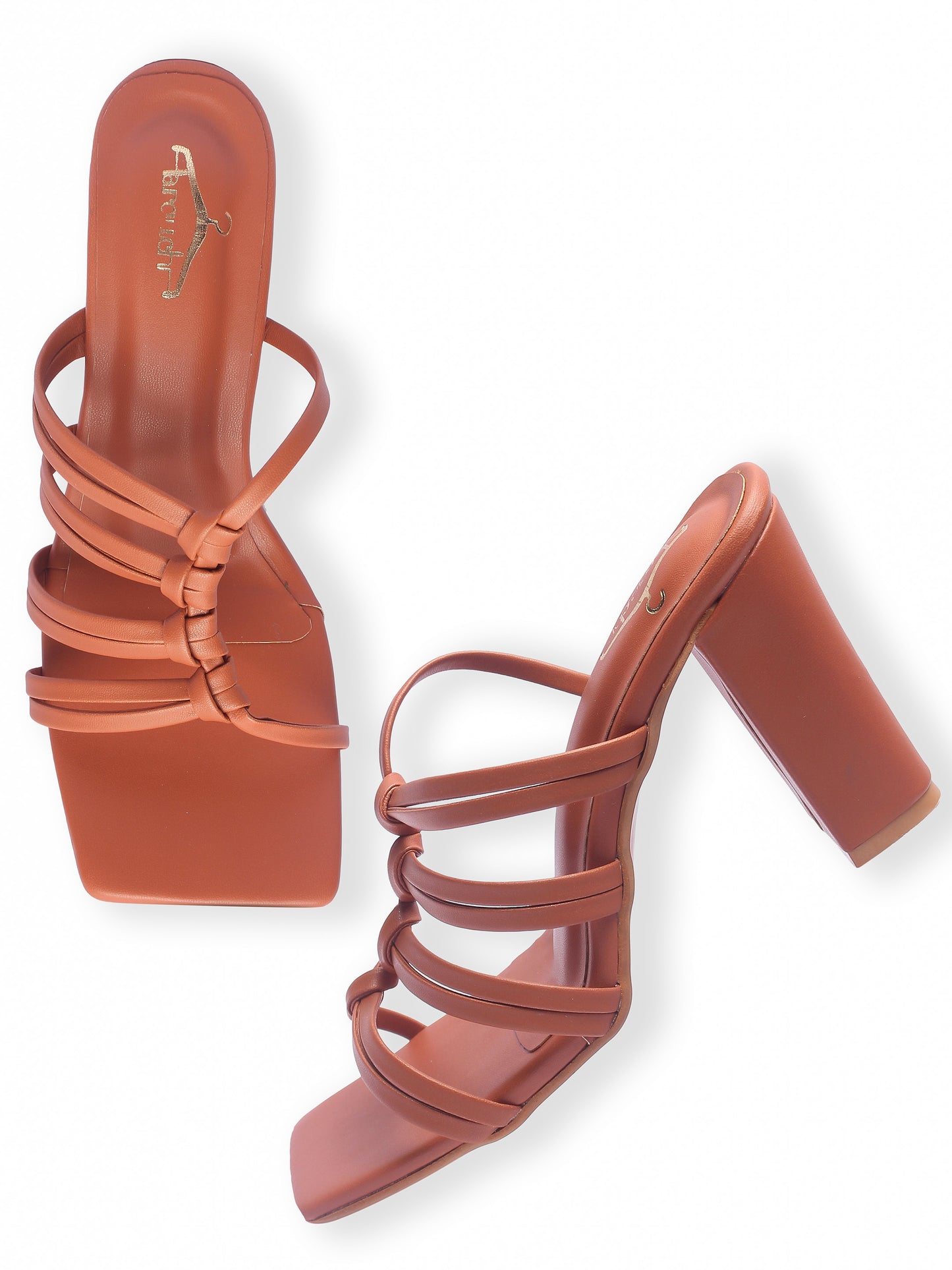 Brauch Brown Multistrap Knot heel
