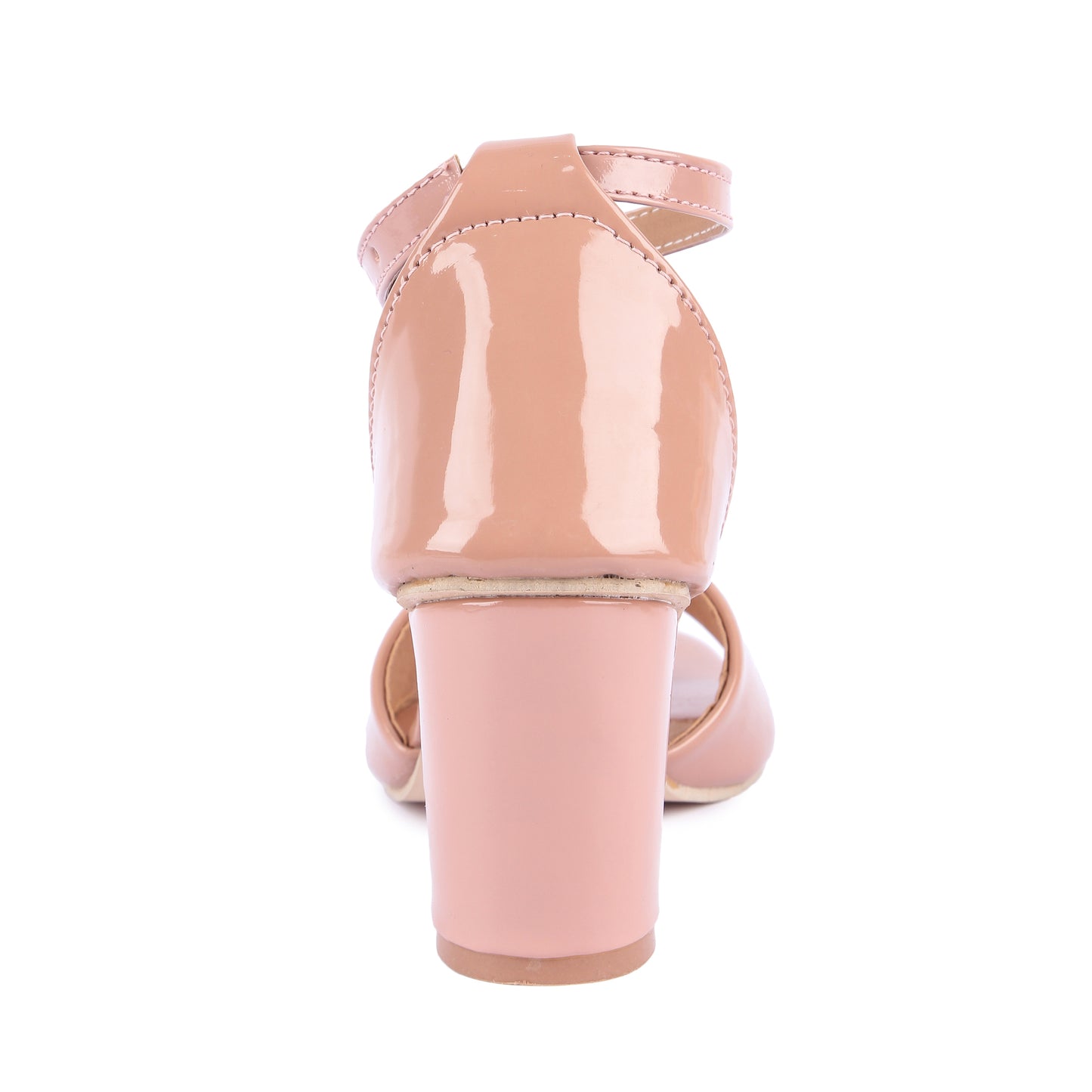 Brauch Women's Pink Patent Block Heel