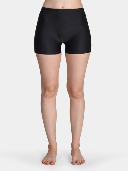 Brauch Women Black Padded Active Fit 2-Piece Swimwear Set