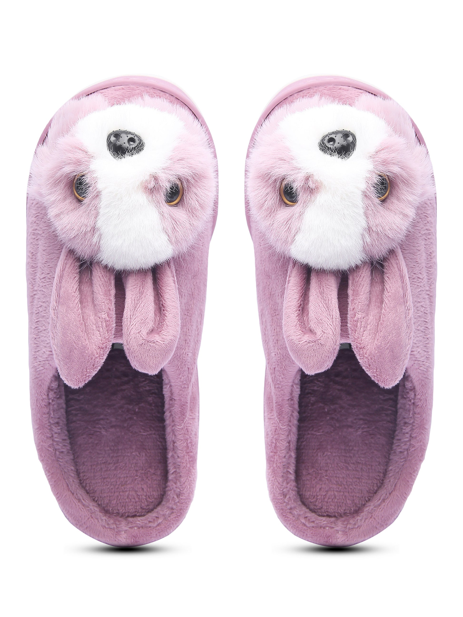 Brauch Women's Purple Cute Rabbit Winter Slippers