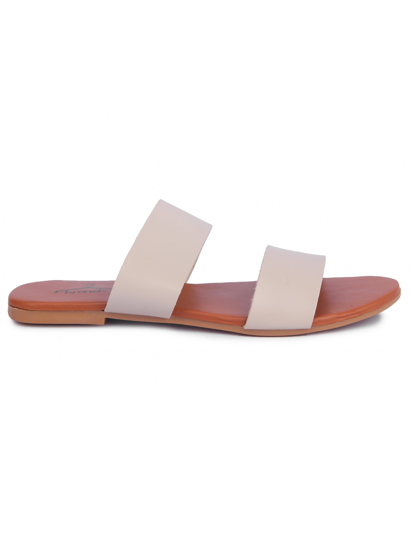 Brauch Women's Beige Strap Flats