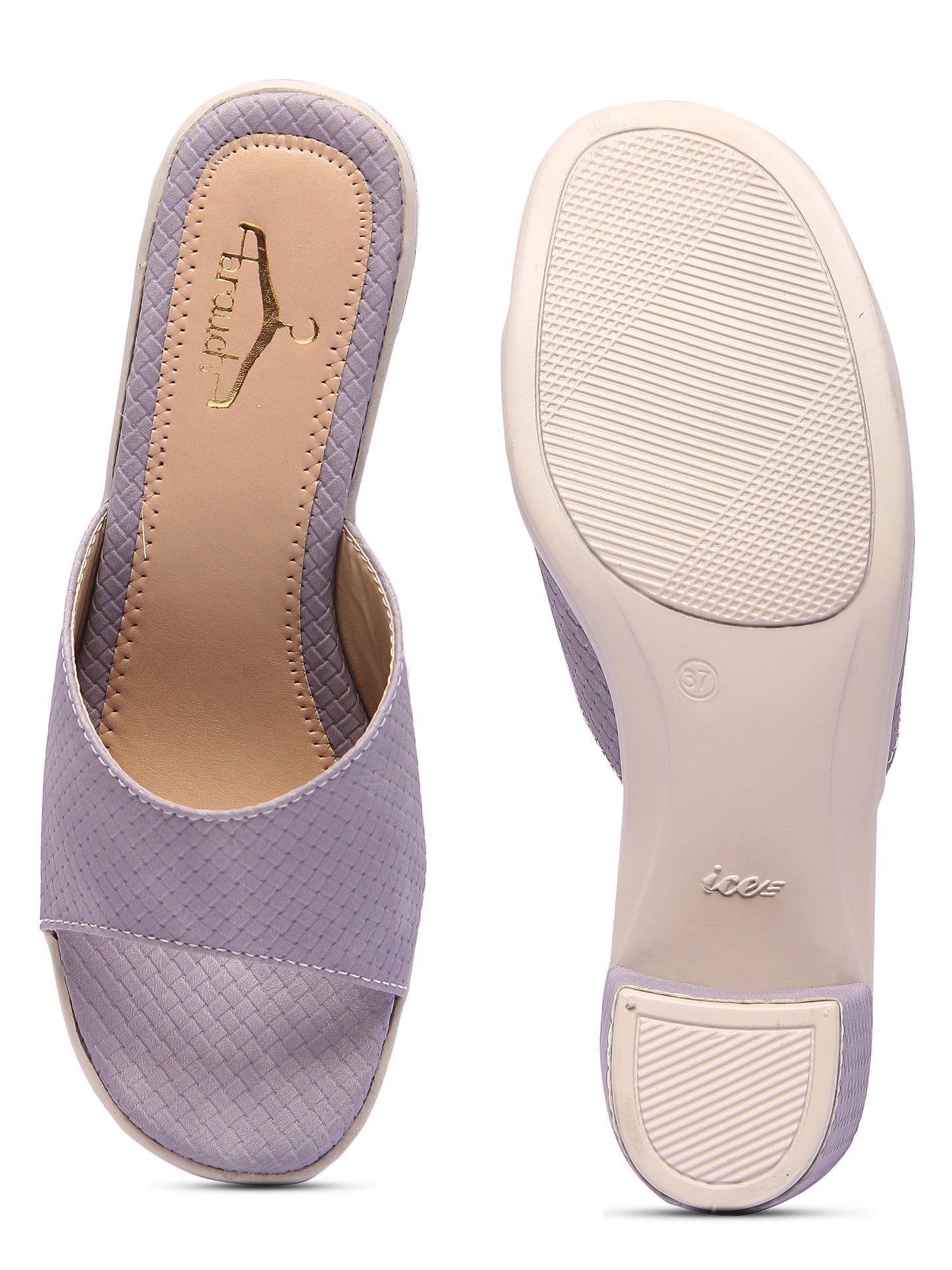 Brauch Women's Lavender Patterned Heels