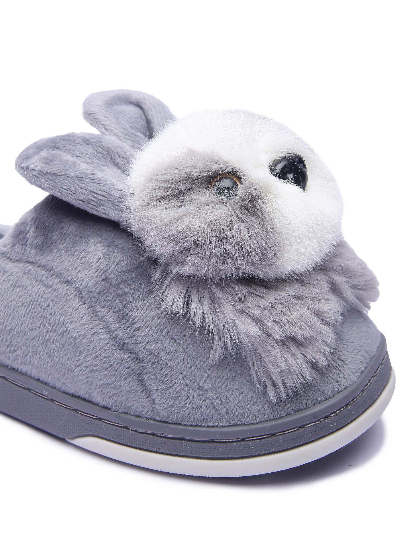 Brauch Women's Grey Cute Rabbit Winter Slippers