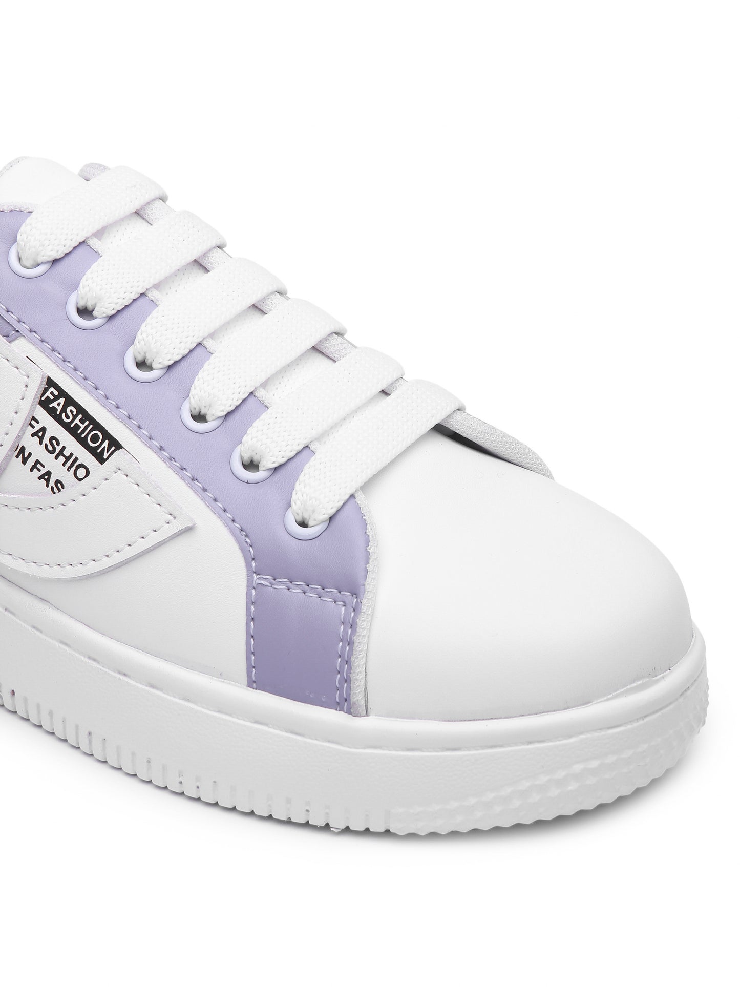 White & Lilac Hip Hop Casual Sneaker