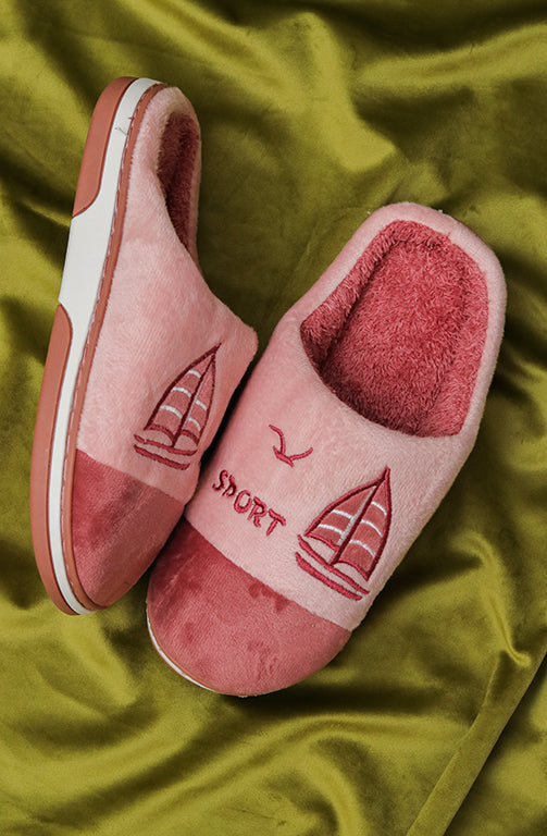 Brauch Women's Pink Boat Winter Slippers
