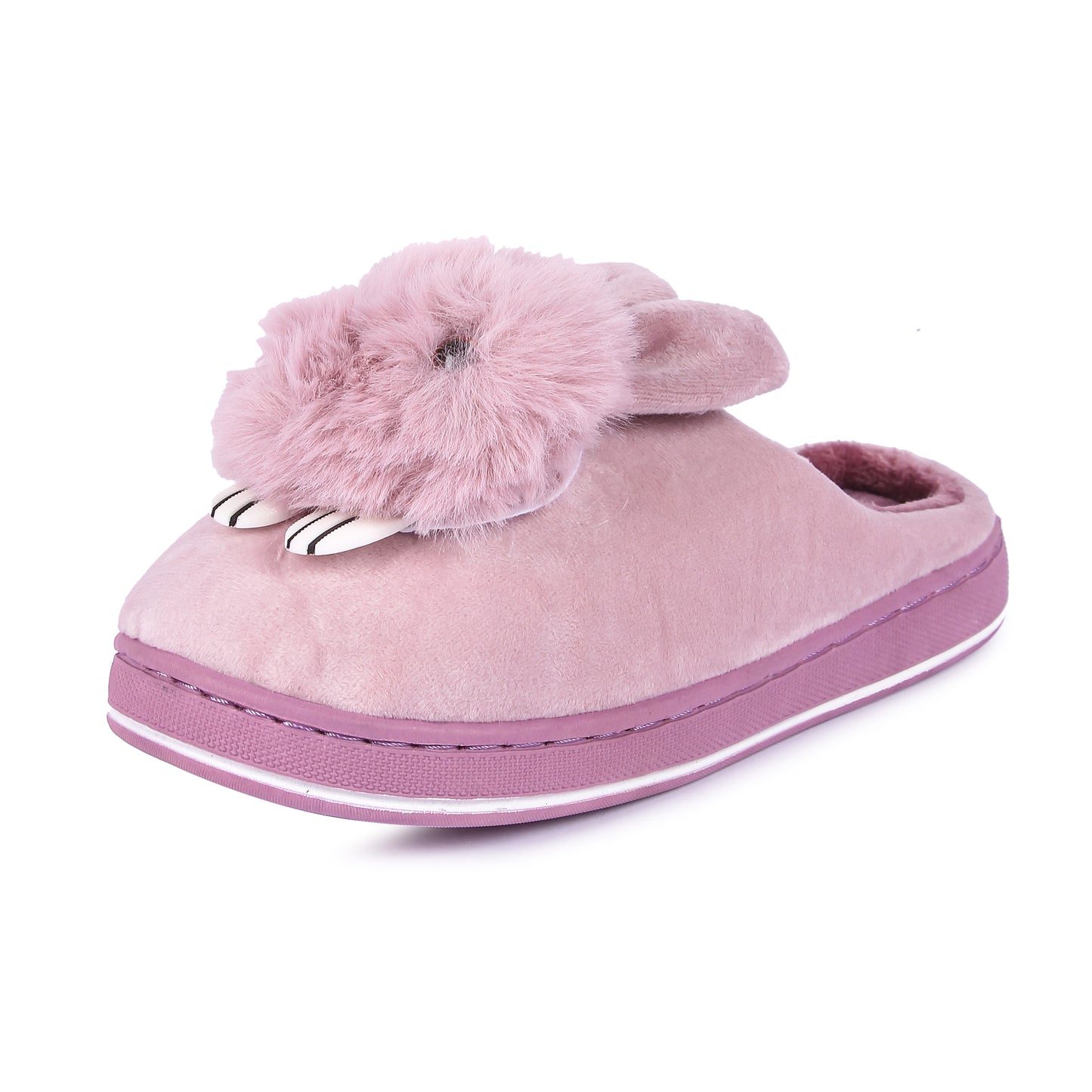 Brauch Women's Purple Cute Rabbit Winter Slippers