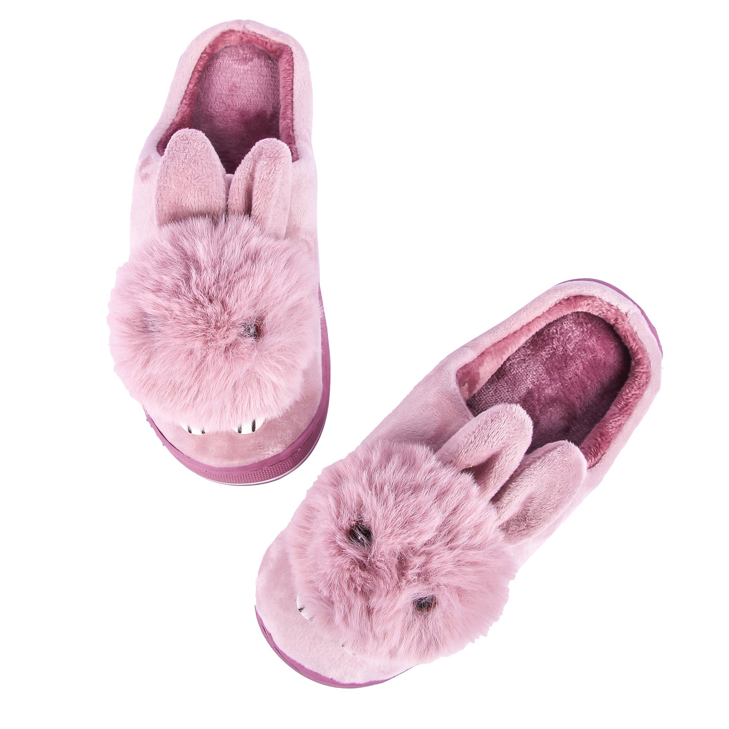 Brauch Women's Purple Cute Rabbit Winter Slippers