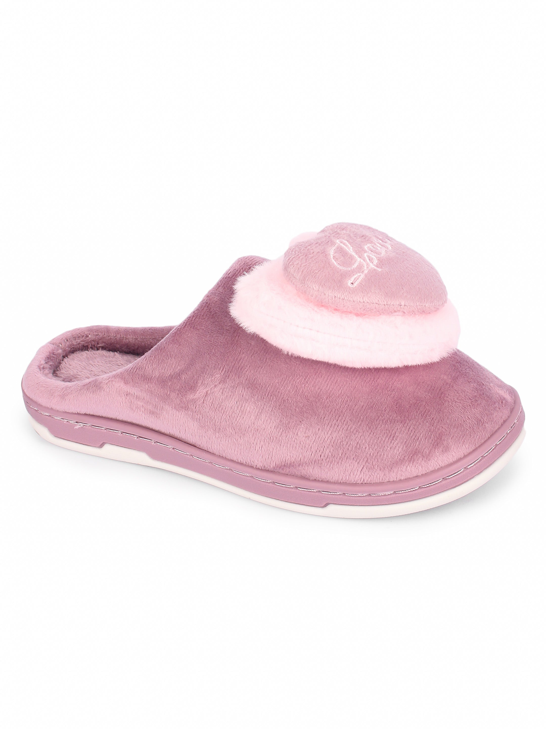 Women's Emily Puff Scuff Slippers - Stars Above™ Pink Xl : Target