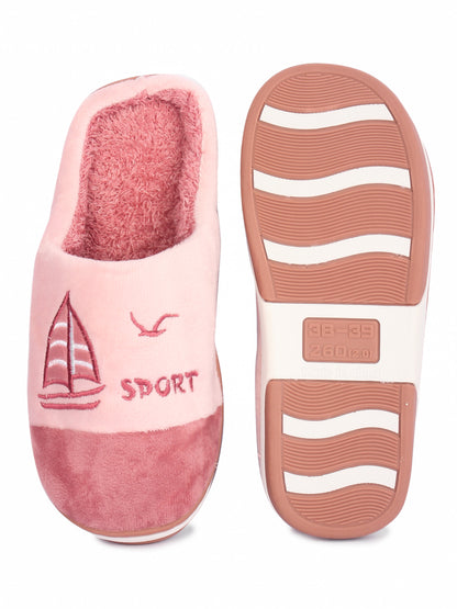 Brauch Women's Pink Boat Winter Slippers