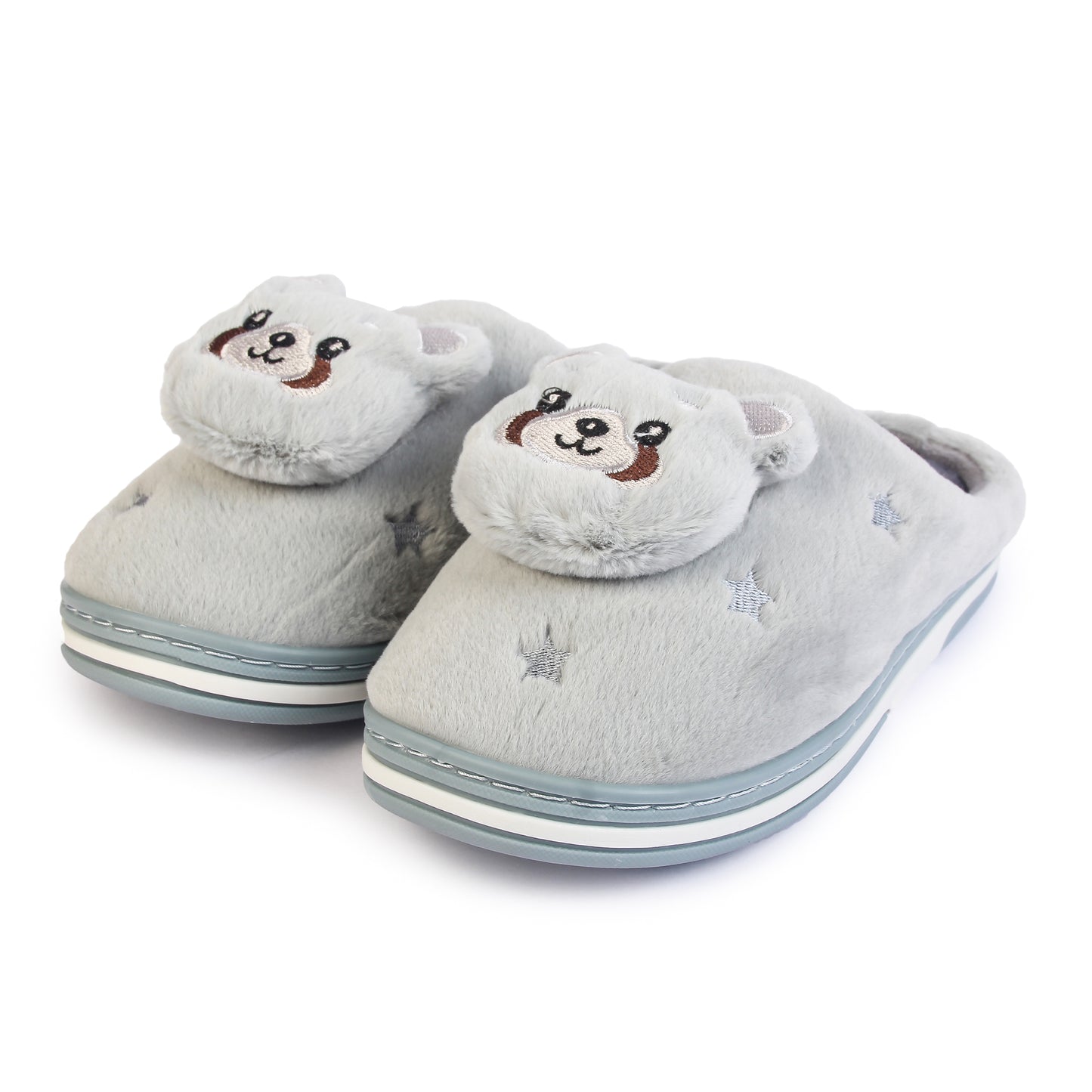 Brauch Women's Grey Panda Winter Slippers
