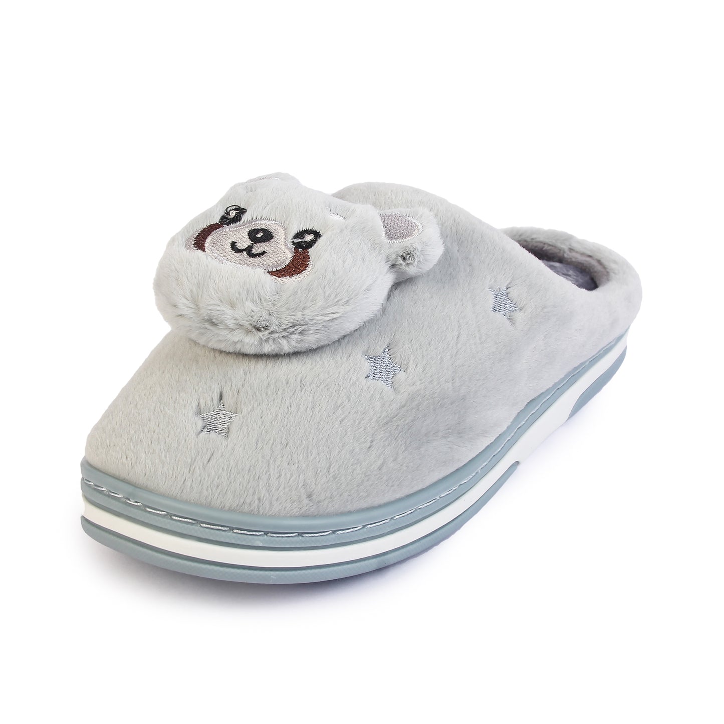 Brauch Women's Grey Panda Winter Slippers