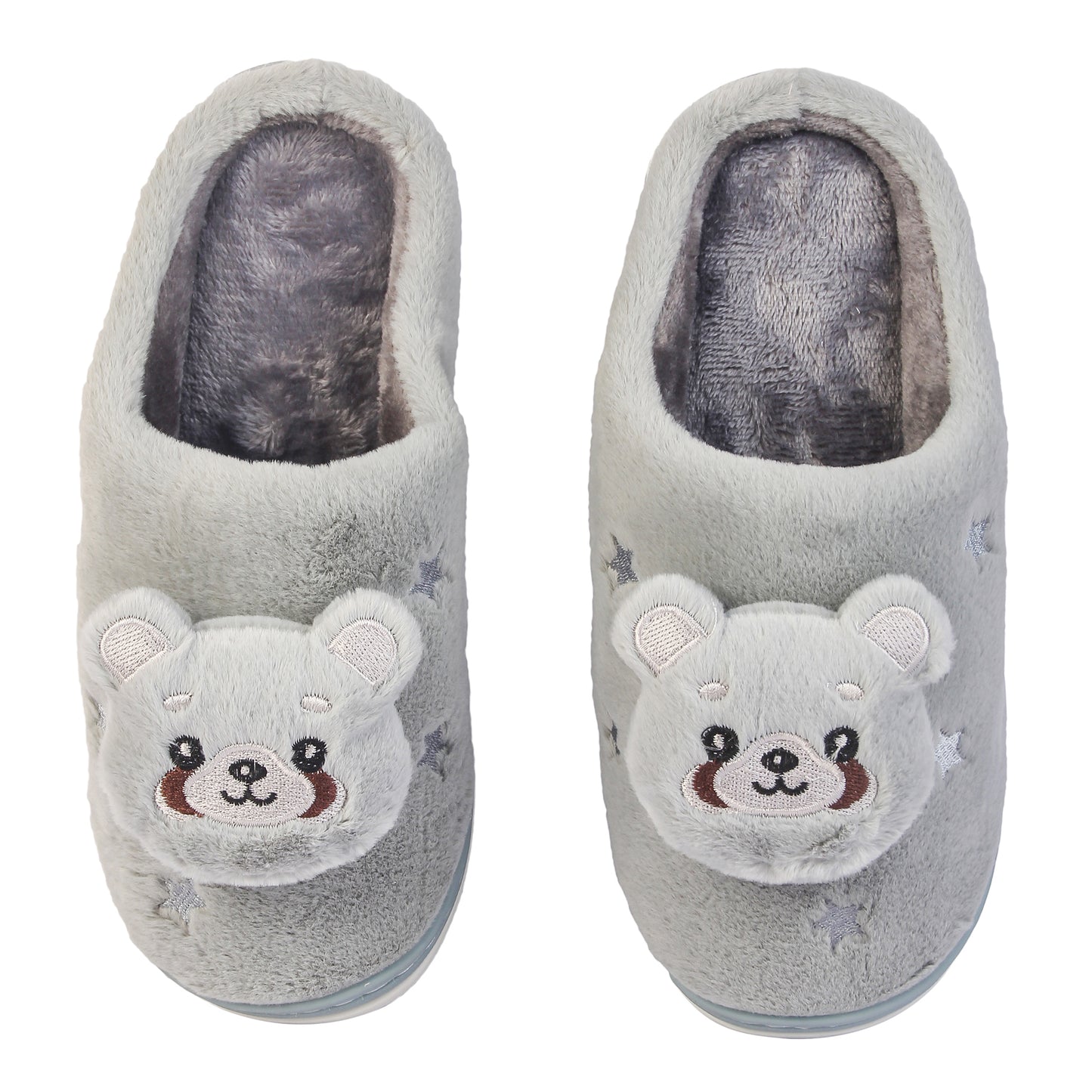 Brauch Women's Grey Panda Winter Slippers