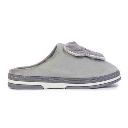 Brauch Women's Grey Pearl Mickey Winter Slippers