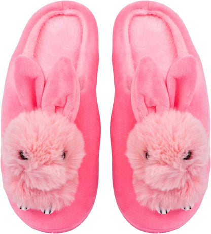 Brauch Women's Pink Rabbit Winter Slippers