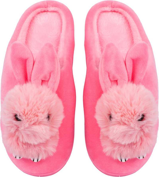 Brauch Women's Pink Rabbit Winter Slippers